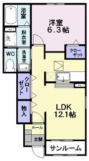 オークガーデンAの間取り画像