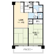 UR 泉南一丘団地 46棟の間取り画像