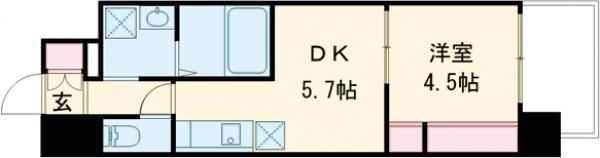 GARDENIA鶴見の間取り画像