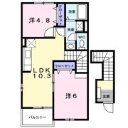 ヴィラ ルミエ－ルBの間取り画像