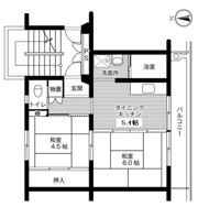 ビレッジハウス石橋第二2号棟の間取り画像