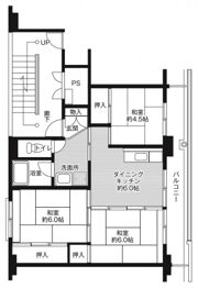 ビレッジハウス高岡2号棟の間取り画像