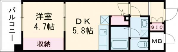 GARDENIA鶴見の間取り画像