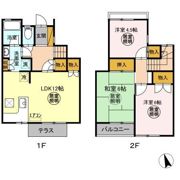 長浦駅前ハイツ Aの間取り画像