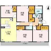 アーバンウエスト伊都 B棟の間取り画像