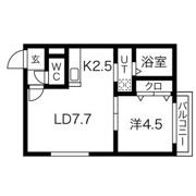 Monteverdi L・A(モンテヴェルディ L・A)の間取り画像
