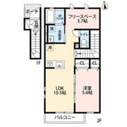 ルーエ東野の間取り画像