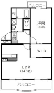 マンション山﨑の間取り画像