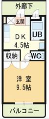 ハイランドマンション多田3の間取り画像