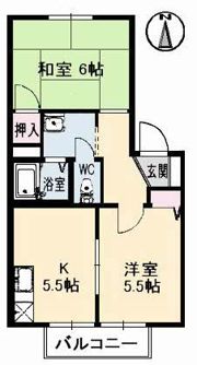 フレンド宮田 A棟の間取り画像