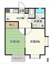 ガーデンヒルズBの間取り画像