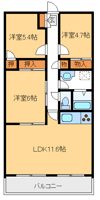 メゾン・ド・シャルマンⅠの間取り画像