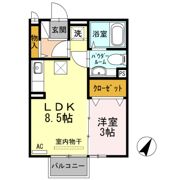 ピースフリーの間取り画像