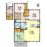 クレール桜木町の間取り画像