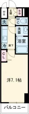 プレサンス三宮ポルトの間取り画像