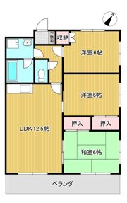 七福マンション 城見町の間取り画像