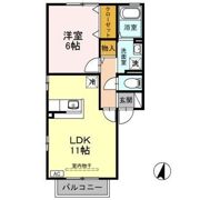 ピジョンコート Bの間取り画像