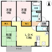 ガーデンビレッジ B棟の間取り画像