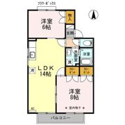 コーポラスUの間取り画像