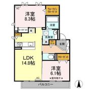 ロアールANDO．ESの間取り画像