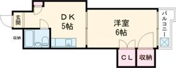 中田ビル三篠の間取り画像