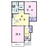 アネックス 渡の間取り画像