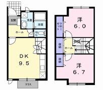 リツゲンA．Tの間取り画像