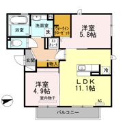 ブランシェメゾンの間取り画像