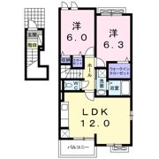 ハッピーシティ基里Ⅲの間取り画像