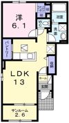 花咲館の間取り画像