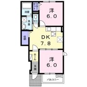 プロムナード ソレイユAの間取り画像