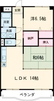 イーストパレスの間取り画像