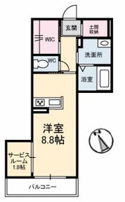 Reine若宮町の間取り画像