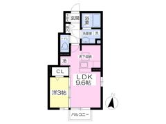 メゾンベールSATOU・Bの間取り画像