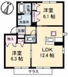 メゾンM B棟の間取り画像