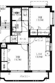 レジデンスハーモニーⅢAの間取り画像