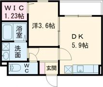 コスモクレスト荒本の間取り画像