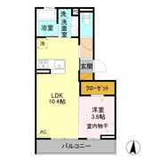 SunPark 庄内 Aの間取り画像
