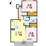 ベルデュールの間取り画像