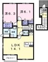 トリノ フルートCの間取り画像