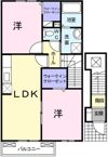 プレッソ グリーンレイク Ⅱの間取り画像