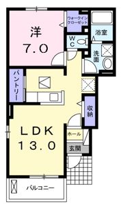 シャンポールおがせⅡの間取り画像