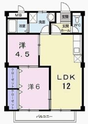パルカームAの間取り画像