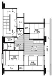 ビレッジハウス御代田2号棟の間取り画像