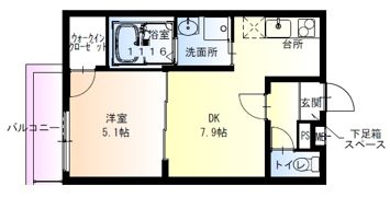 フジパレス吹屋町ノースの間取り画像