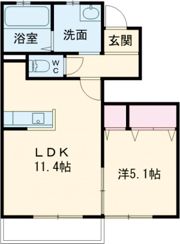 ルミエール北脇IIの間取り画像