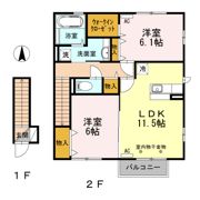 ホワイトファミールの間取り画像