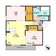 スカイハイムⅡの間取り画像