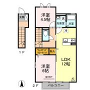 リーバス・E・イノセント B棟の間取り画像