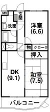 セレス長坂の間取り画像
